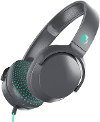 S5PXY-L637 Skullcandy Riff Headphones - Gray/Miami Teal