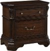 Clearance Traditional Brown Cherry Nightstand - Evette