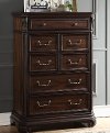 Clearance Traditional Brown Cherry Chest of Drawers - Evette