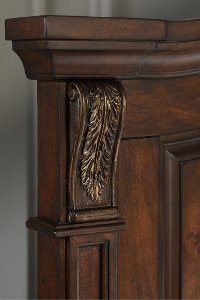 Traditional Brown Cherry Queen Storage Bed - Evette-4