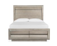 Modern Sandstone Queen Storage Bed - Palisade-2