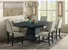 Clearance Maddox Contemporary Beige and Dark Gray 6 Piece Dining Set