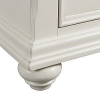 Classic White Nightstand - Slater-3