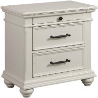Slater Classic White Nightstand
