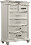 Classic White Chest of Drawers - Slater