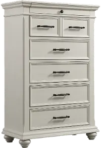 Slater White Chest of Drawers