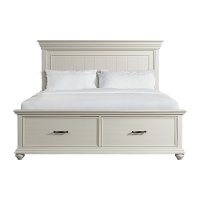 Classic White King Storage Bed - Slater-4