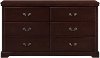 Contemporary Cherry Brown Dresser - Seabright
