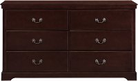 Contemporary Cherry Brown Dresser - Seabright