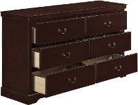 Contemporary Cherry Brown Dresser - Seabright-2