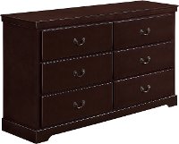Contemporary Cherry Brown Dresser - Seabright-3