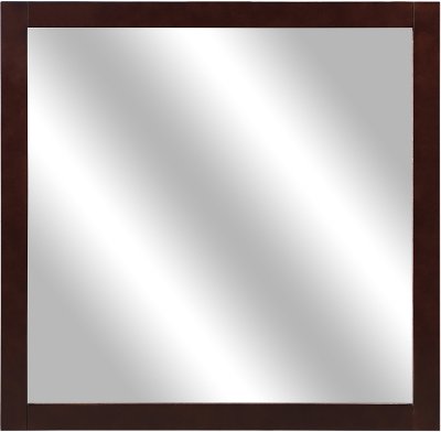 Contemporary Cherry Brown Mirror - Seabright
