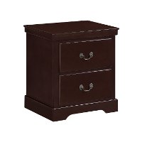 Contemporary Cherry Brown Nightstand - Seabright-3