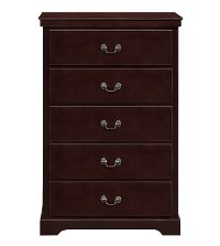 Contemporary Cherry Brown Chest of Drawers - Seabright