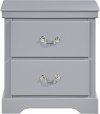 Contemporary Gray Nightstand - Seabright