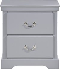 Contemporary Gray Nightstand - Seabright
