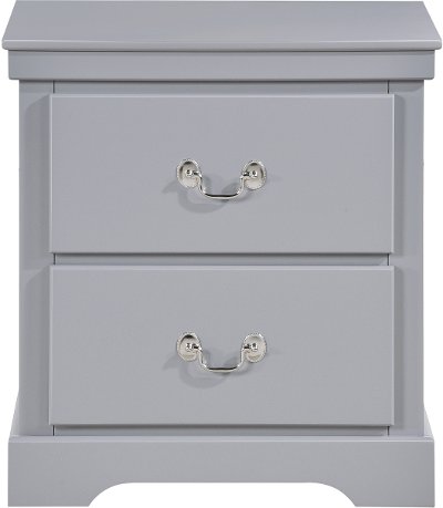 Contemporary Gray Nightstand - Seabright
