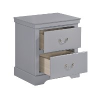 Contemporary Gray Nightstand - Seabright-2