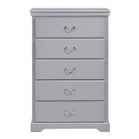 Contemporary Gray Chest of Drawers - Seabright-3