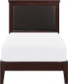Contemporary Cherry Brown Twin Bed - Seabright