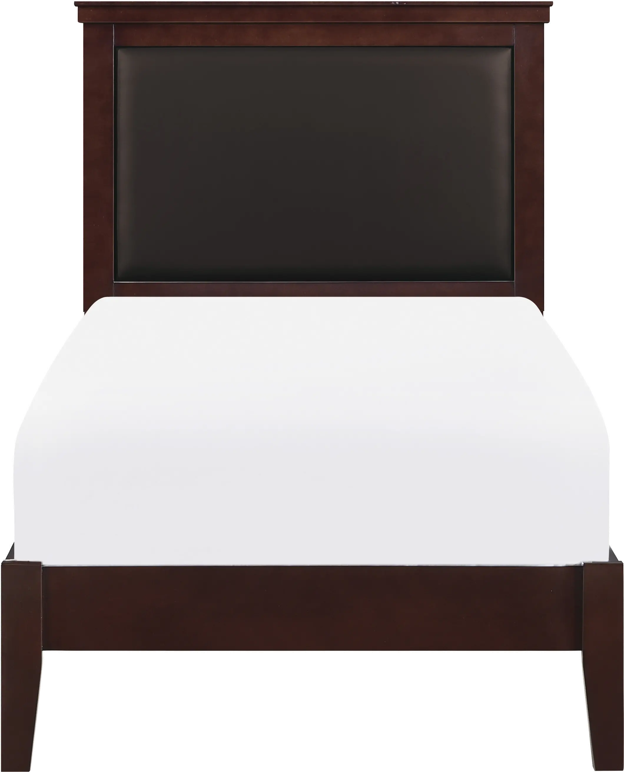 Seabright Cherry Brown Twin Bed-1