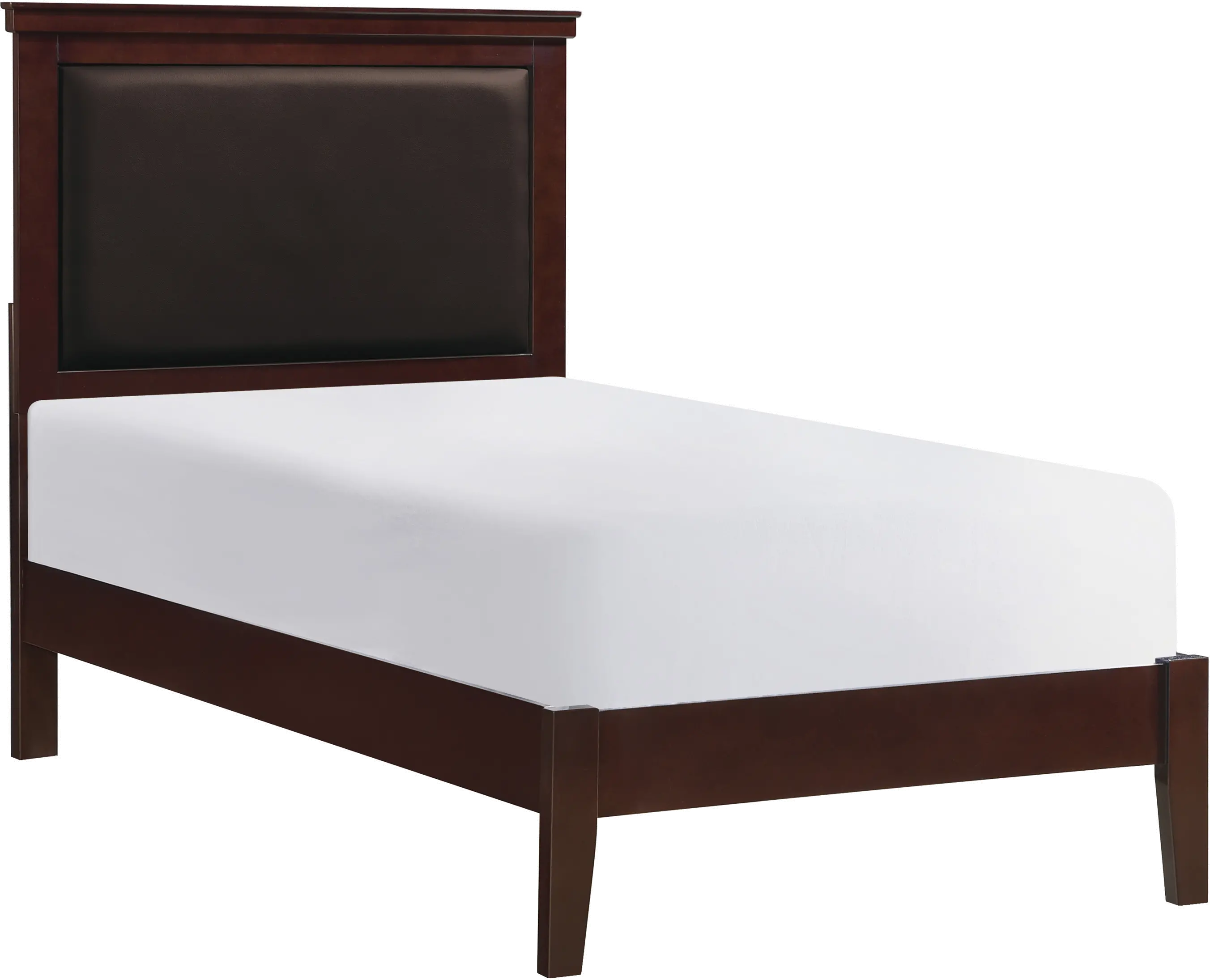 Seabright Cherry Brown Twin Bed-2