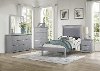 Contemporary Gray 4 Piece Twin Bedroom Set - Seabright