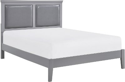 Contemporary Gray Full Size Bed - Seabright