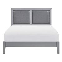 Contemporary Gray Full Size Bed - Seabright-2