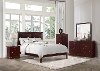 Cherry Brown 4 Piece Full Bedroom Set - Seabright