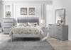 Contemporary Gray 4 Piece Full Bedroom Set - Seabright