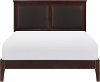 Contemporary Cherry Brown Queen Bed - Seabright