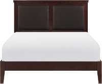 Contemporary Cherry Brown Queen Bed - Seabright
