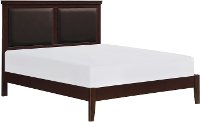 Contemporary Cherry Brown Queen Bed - Seabright-2