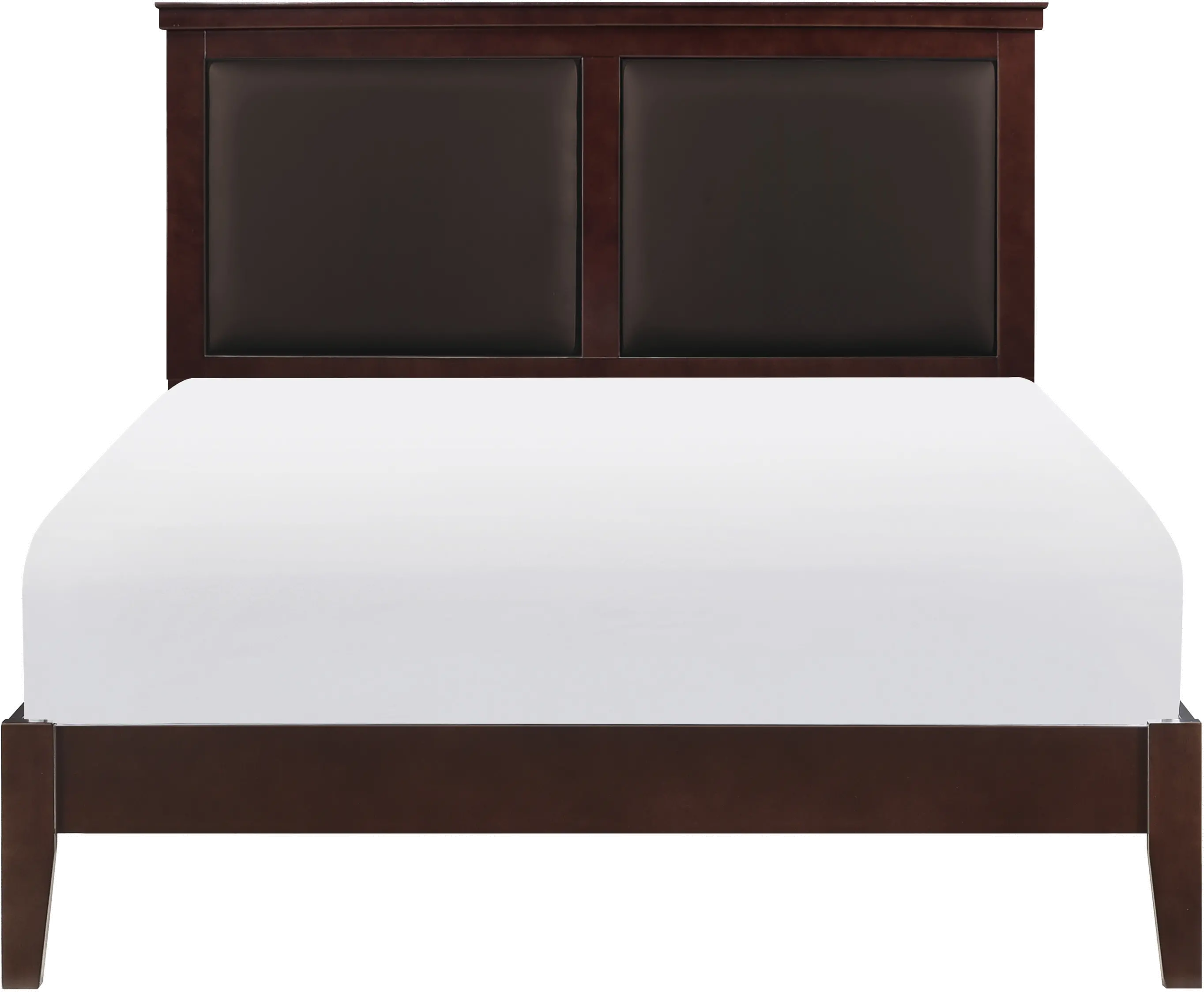 Seabright Cherry Brown Queen Bed-1