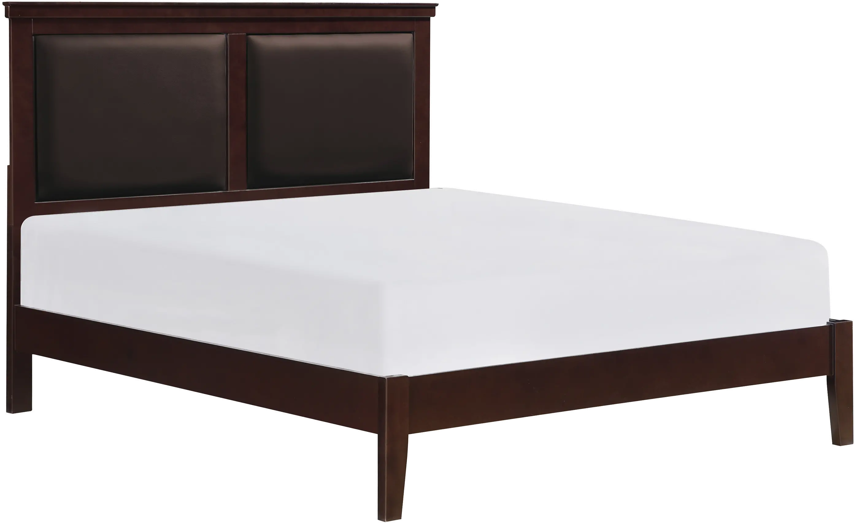 Seabright Cherry Brown Queen Bed-2