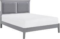 Contemporary Gray King Size Bed - Seabright