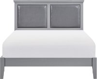 Contemporary Gray King Size Bed - Seabright-2