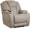 Tan Heat and Cool Power Recliner - Oasis
