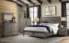 Forge Pewter Gray 4 Piece King Bedroom Set