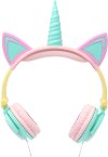 LED Light Up Unicorn Kids On-Ear Headphones
