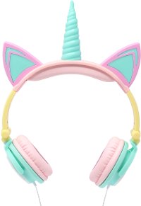 LED Light Up Unicorn Kids On-Ear Headphones