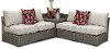 Wicker 5 Piece Patio Sectional with Storage - Tahoe