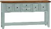 5362-888W Clearance Sea Blue Dining Sideboard or Entry Table - Tuscan 5362