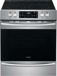 FGEH3047VF Frigidaire 30 Inch Electric Range with Air Fry - 5.4 cu. ft. Stainless Steel