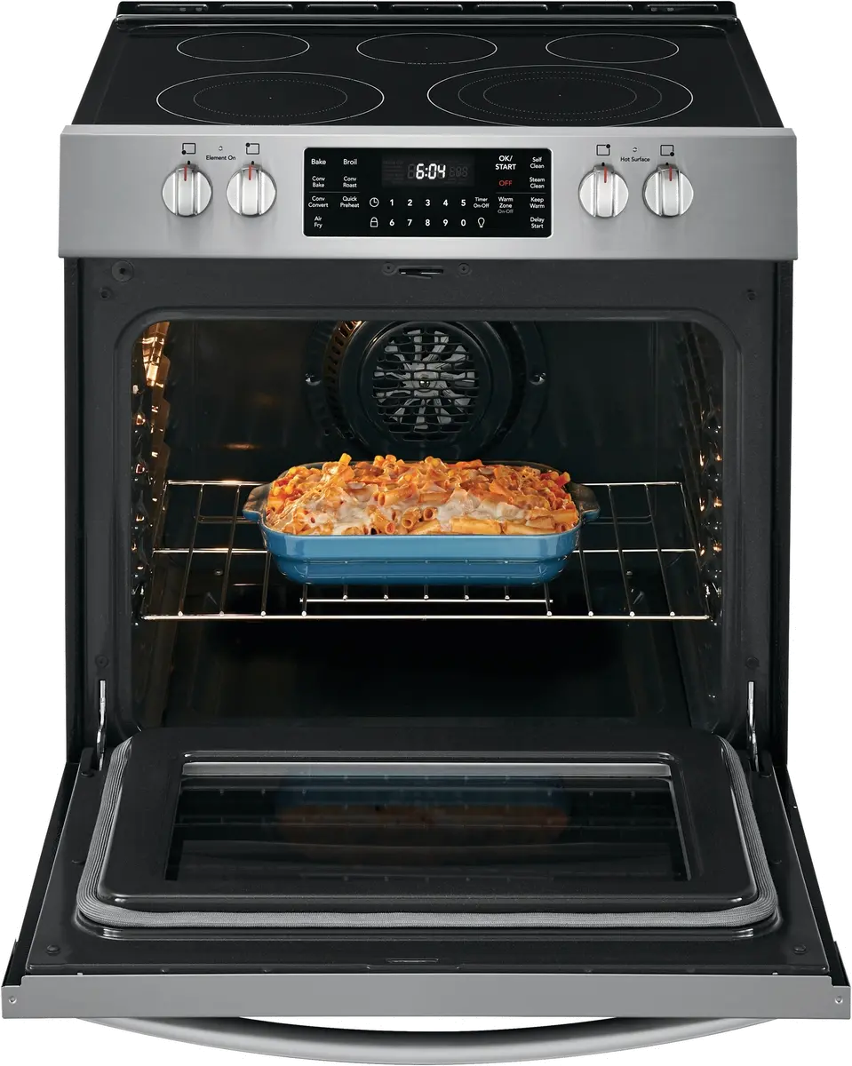 FGEH3047VF Frigidaire 30 Inch Electric Range with Air Fry - 5.4 cu. ft. Stainless Steel-3