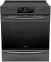 FGEH3047VD Frigidaire 30 Inch Electric Range with Air Fry - 5.4 cu. ft. Black Stainless Steel