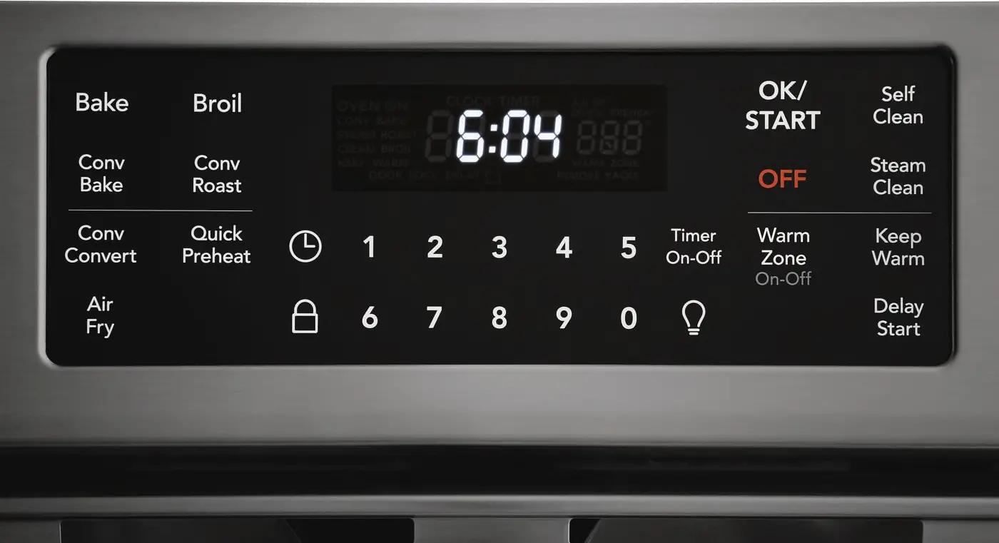 FGEH3047VD Frigidaire 30 Inch Electric Range with Air Fry - 5.4 cu. ft. Black Stainless Steel-2