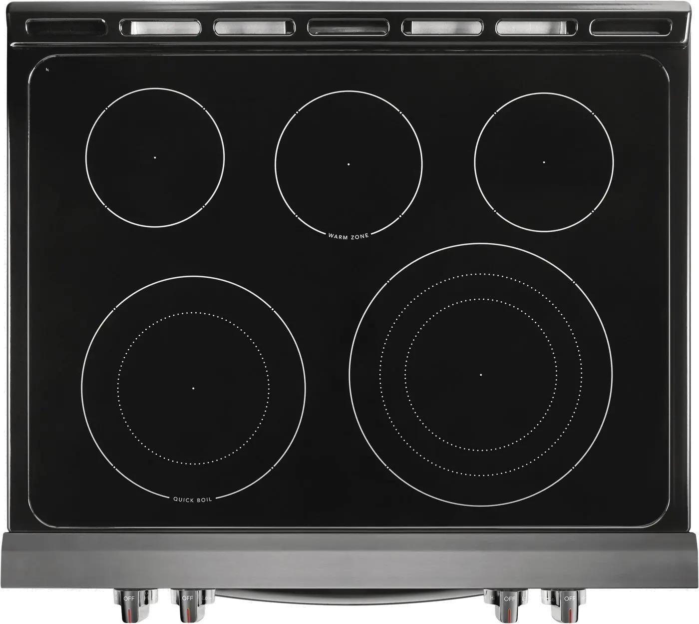 FGEH3047VD Frigidaire 30 Inch Electric Range with Air Fry - 5.4 cu. ft. Black Stainless Steel-3