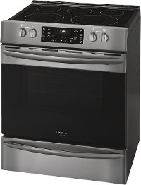 FGEH3047VD Frigidaire 30 Inch Electric Range with Air Fry - 5.4 cu. ft. Black Stainless Steel-5